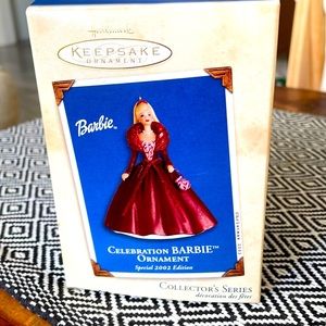 Hallmark Celebration Barbie keepsake ornament Special 2002 edition